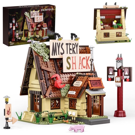 Remocguys Gravity House Building Sets Compatible with Lego Mystery Shack Collectible for Adults Fans 965PCS