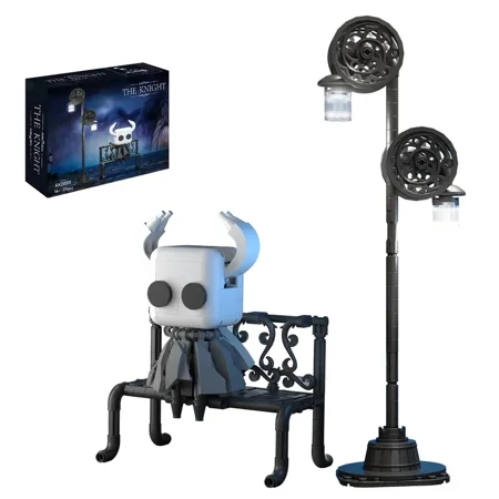 Remocguys Hollowed Knight Building Sets Compatible with Lego Ghost Street Lighting Character Halloween for Adults 14+370PCS