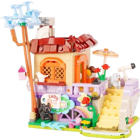 Remocguys Pen Holder House Building Set Pencil Organizer for Adults Kids Not Compatible with Lego 364 Pcs