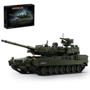 Remocguys Leopard 2 A8 Army Tank Building Sets, Compatible with Lego Military Vehicles Kits Model Collectible for Boys Adults -2306Pcs