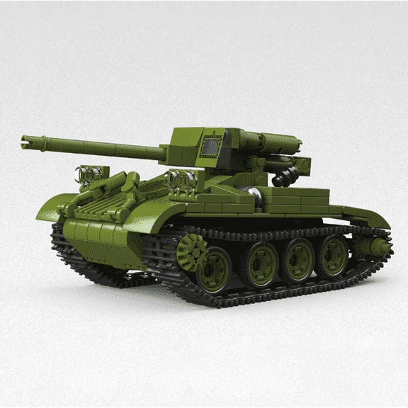 Remocguys M56 "Scorpion" Self-Propelled Gun Building Set Compatible with Lego WW2 Army Tank Creative Collectible for Adults