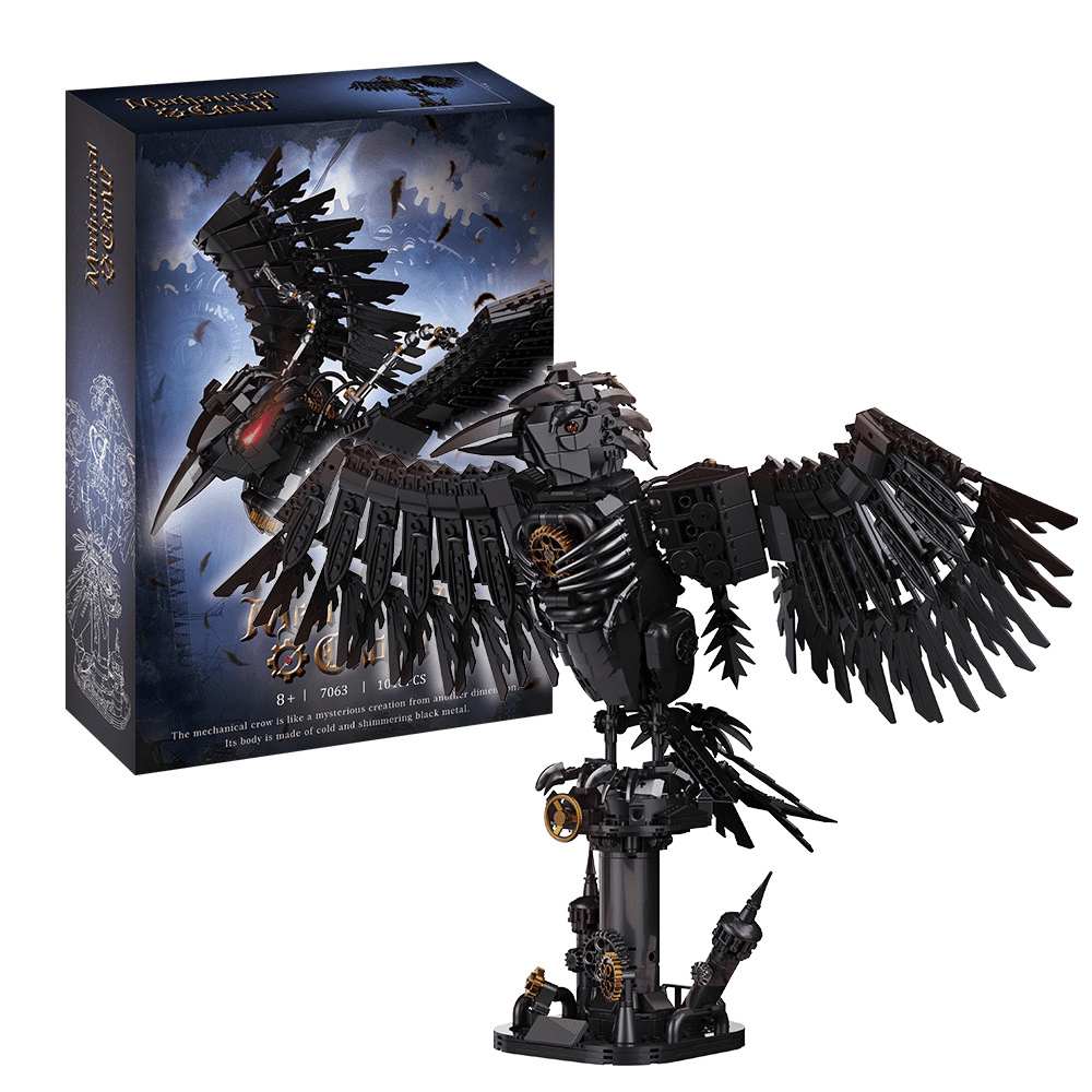 Remocguys Mechanical Crow Building Set Compatible with Lego Bird