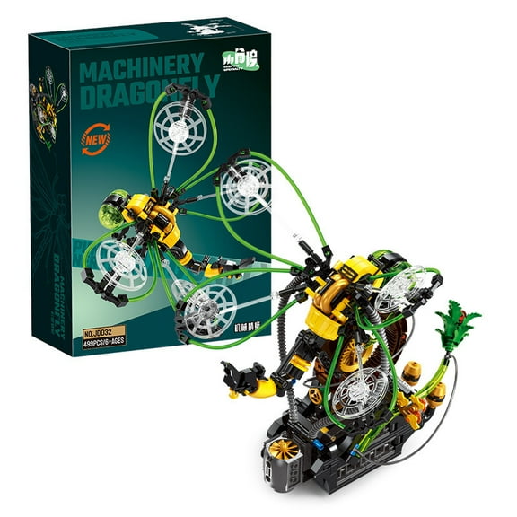 Remocguys Mechanical Dragonfly Building Blocks Set Compatible with Lego Insect for Boys Girls 499Pcs