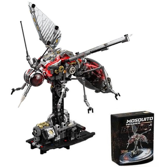 Remocguys Mechanical Mosquito Building Set with LED Compatible with Lego Insect Creative Tech Model for Adults Teens 747pcs