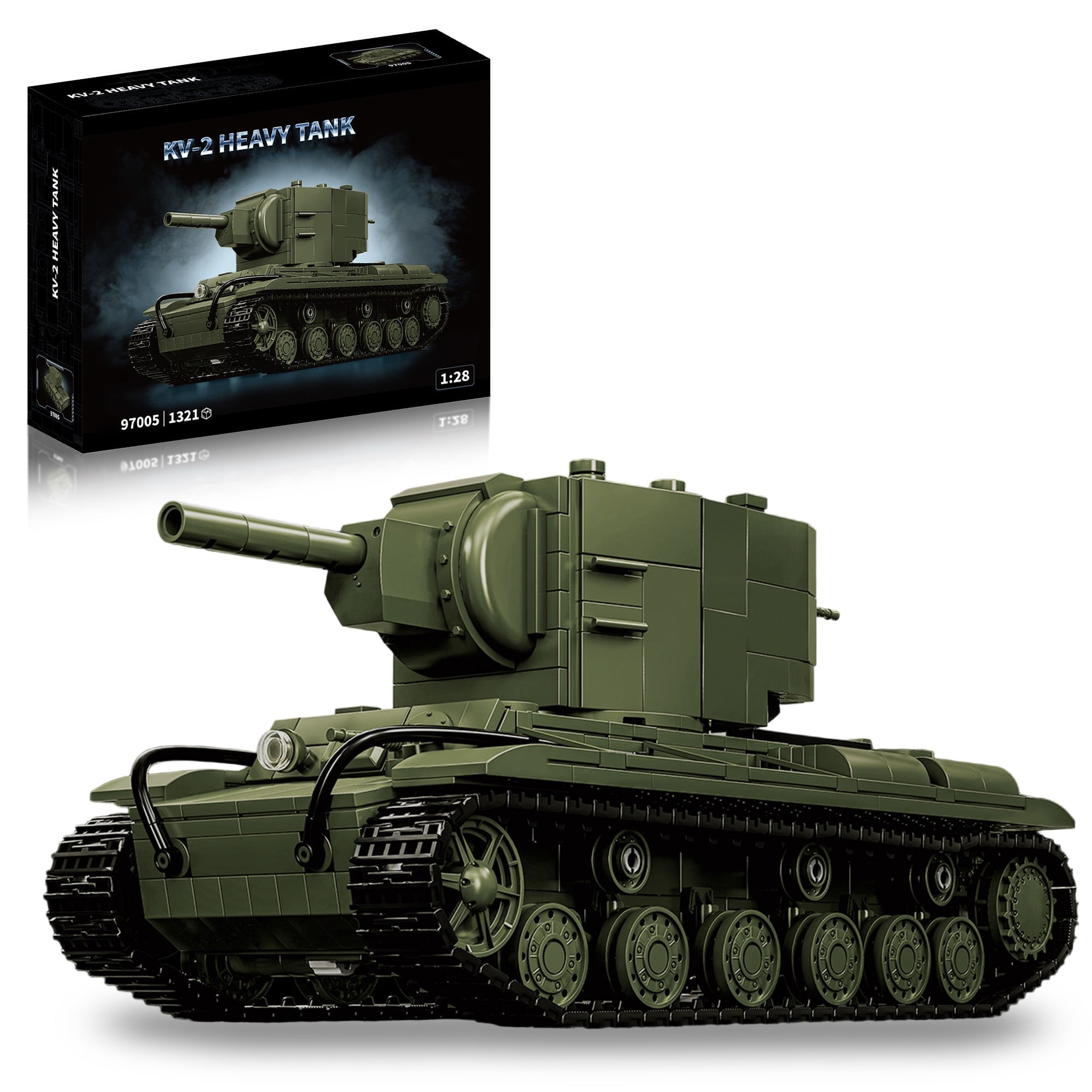Remocguys Military KV-2 Heavy Tank Building Block Set Compatible