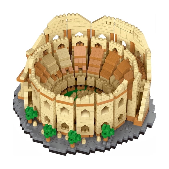 Remocguys Mini Roman Colosseum Building Set Compatible with Lego Architecture Collectible Model for Teems Adults