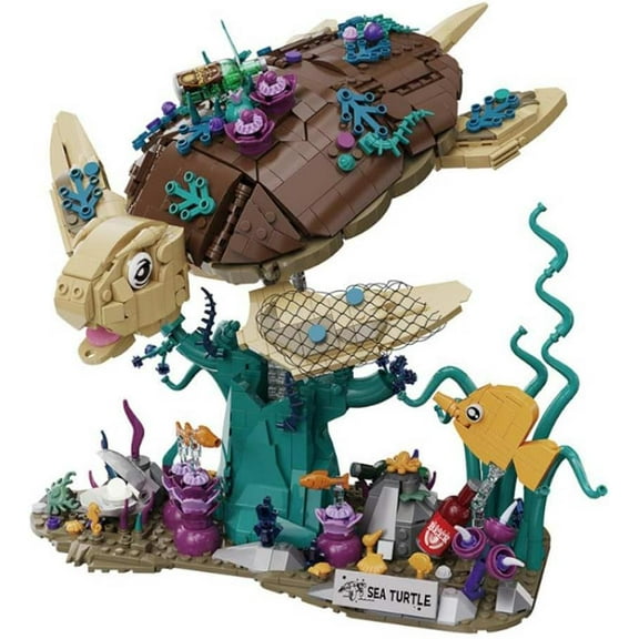 Remocguys Ocean Turtle Building Blocks Set Compatible with Lego Animal for Kids 1271Pcs