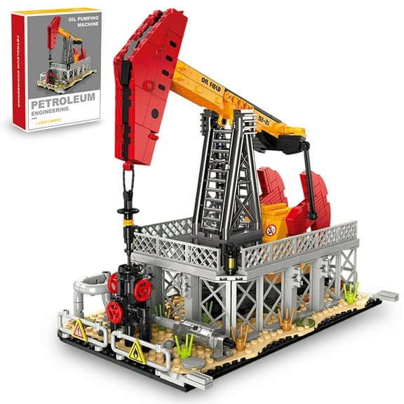 Remocguys Oil Pumping Machine Building Sets Compatible with Lego Chemical Factory Plant Model Toy for Adults Boy 666PCS