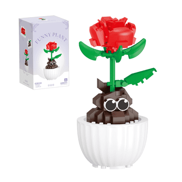 Remocguys Flower Building Set Not Compatible with Lego Flowers Party Favors for Adults 132Pcs