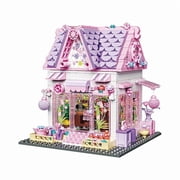 Remocguys Pink Flower House Building Set Toy Compatible with Lego Architecture Gift for Girls 705 Pcs