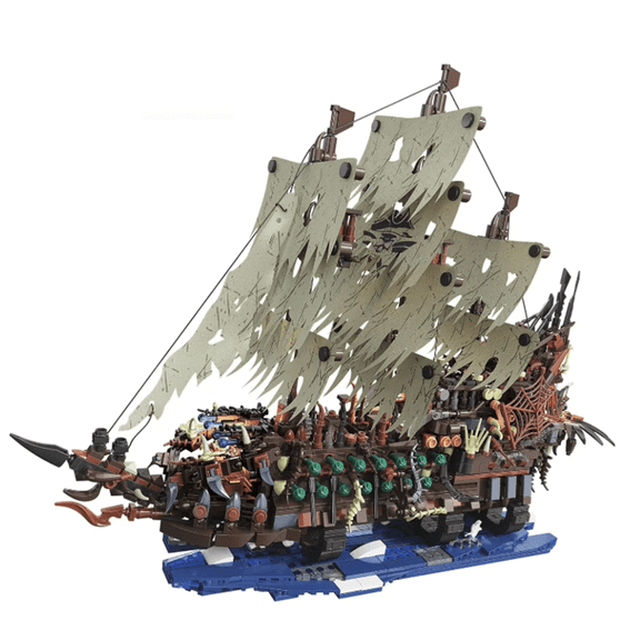Remocguys Pirate Ship Building Set with Light Compatible with Lego Ship Model for Adults 2159 Pcs