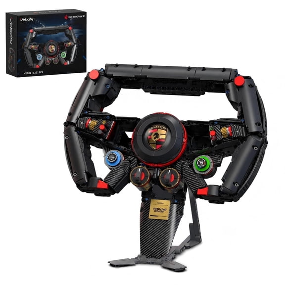 Remocguys F1 Racing Steering Wheels Building Set Compatible with Lego F1 Merchandise Construction Home Decor for Adults