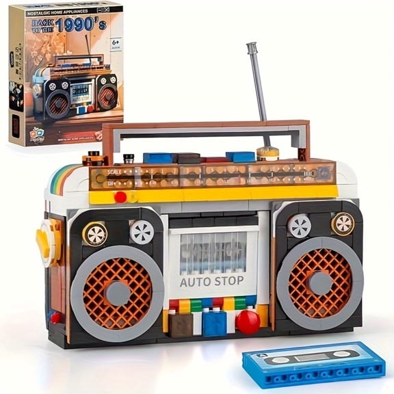 Remocguys Retro Radio Building Set Compatible with Lego Furniture Collectible Vintage Creative Display Model Decor 554pcs