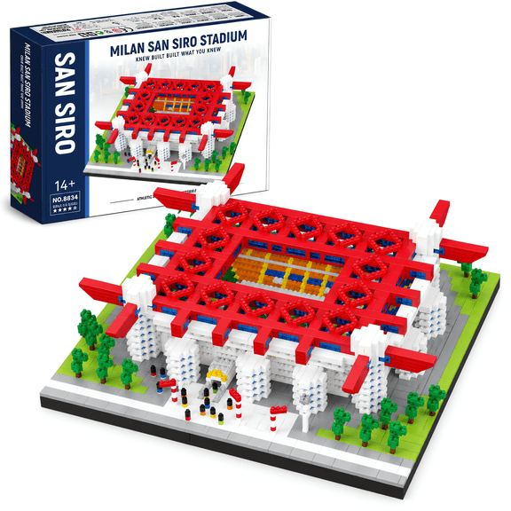 Remocguys SAN SIRO Stadium Building Set Compatible with Lego Architecture Collectible Model for Teems Adults