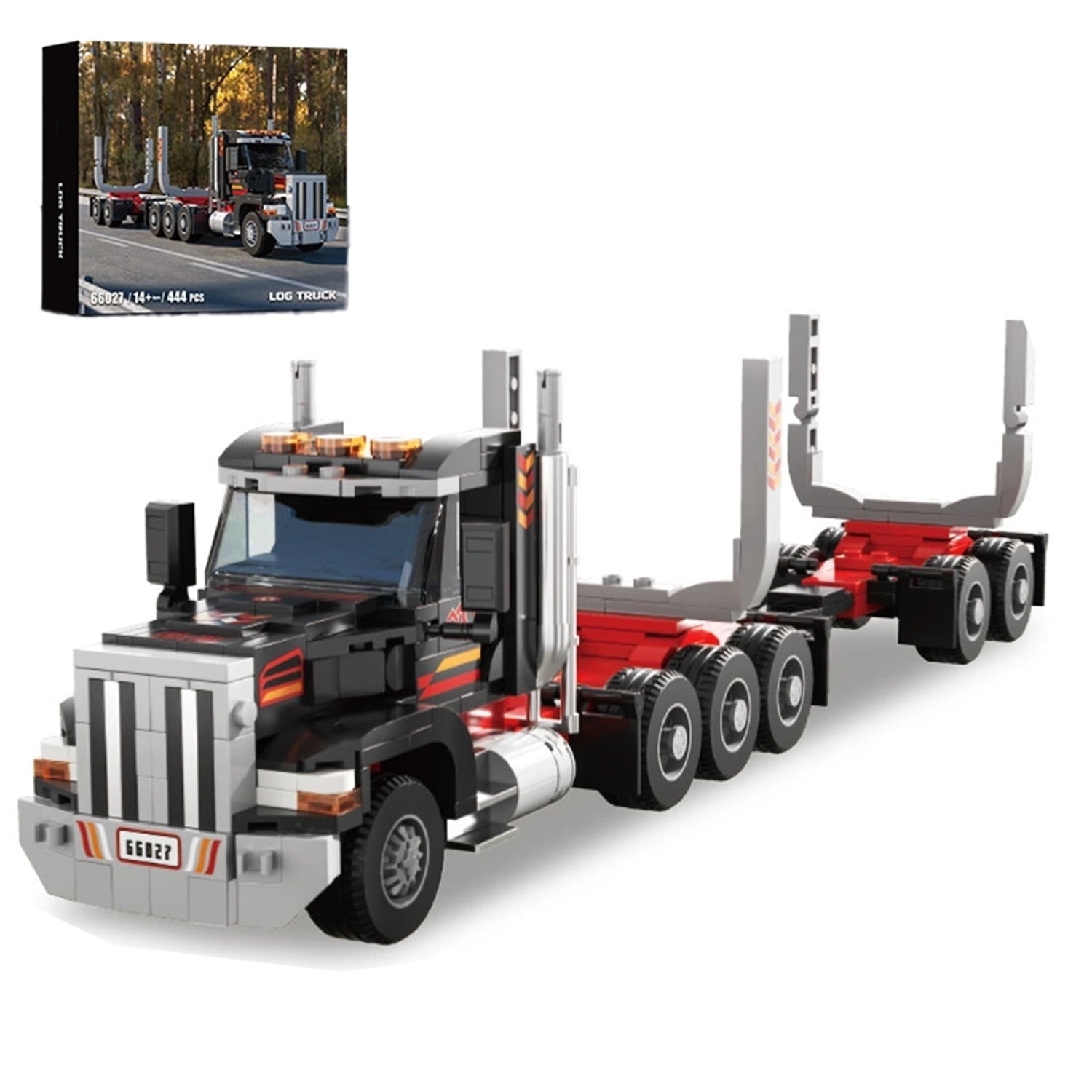 Remocguys Semi Tractor Truck Building Set with Trailer for Adults