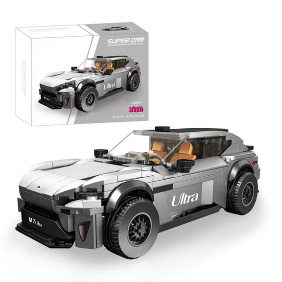 Remocguys Silvery SUV Building Set Compatible with Lego Cars Collectible Model for Adults Teens 393pcs