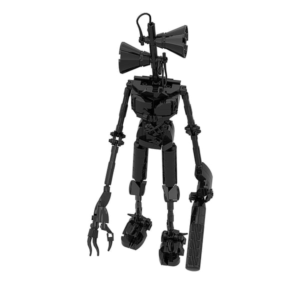 Remocguys Siren Head Monster Building Set Compatible with Lego Scary Action Figures Urban Horror Legends Models for Boys, Black 318pcs