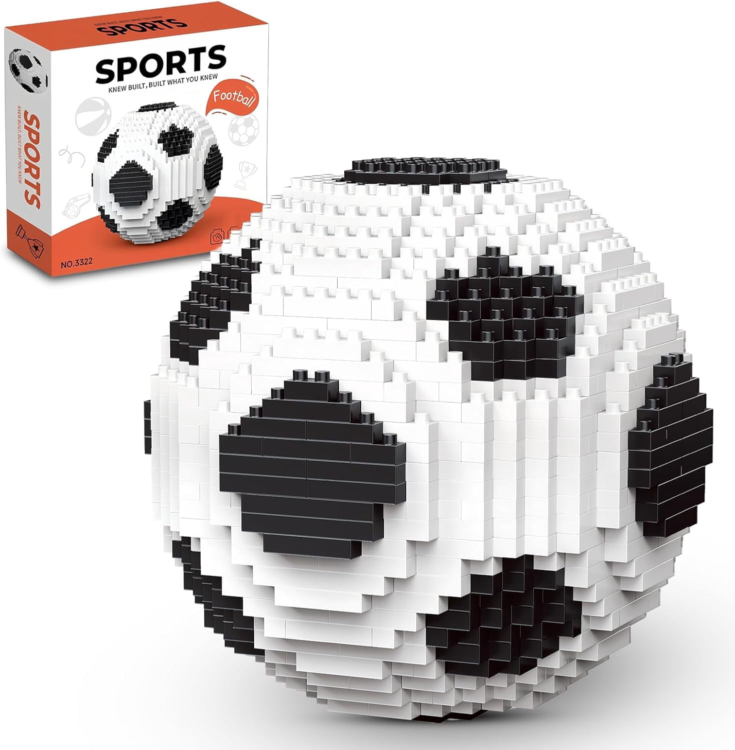 Remocguys Soccer Ball Building Set Compatible with Lego Sports Game ...
