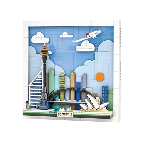 Remocguys Sydney Skyline Postcard Building Set Compatible with Lego Architecture City Collection Model Kit 707pcs