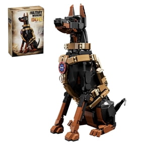 Remocguys Tactical Doberman Dog Building Set Compatible with Lego Animal Collectible Model Kit Home Decor for Adults 1376pcs