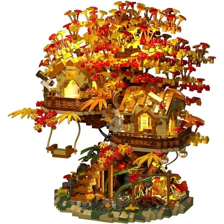 Remocguys Tree House Building Set Not Compatible with Lego Flowers Treehouse with LED 2725 Pcs