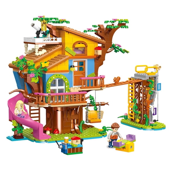 Remocguys Treehouse Building Set Compatible with Lego Forest House Collection Home Decor for Adults 823pcs