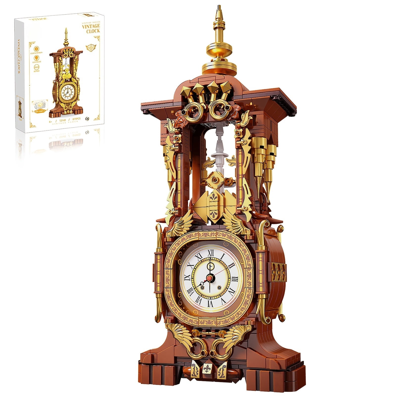 Controlable Clock Remocguys Vintage Clock Building Set with Real Clock Function and ...