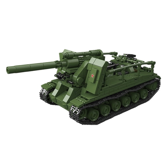 Remocguys WW2 Self-Propelled Gun Building Set Compatible with Lego Military Tank Collectible Model for Boys Adults 885pcs