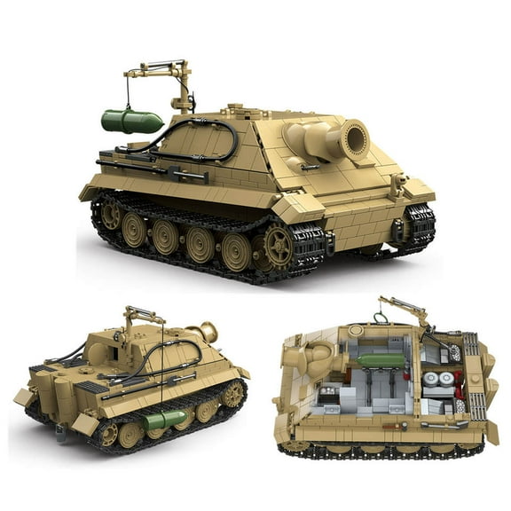 Remocguys WW2 Sturmtiger Tank Building Sets, Compatible with Lego Army Military Vehicles Model German Collectible for Adults Boys 14+ 1394PCS