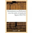 thumbnail image 1 of Remontrances au Parlement avec des notes, et ornées de figures (Paperback), 1 of 1