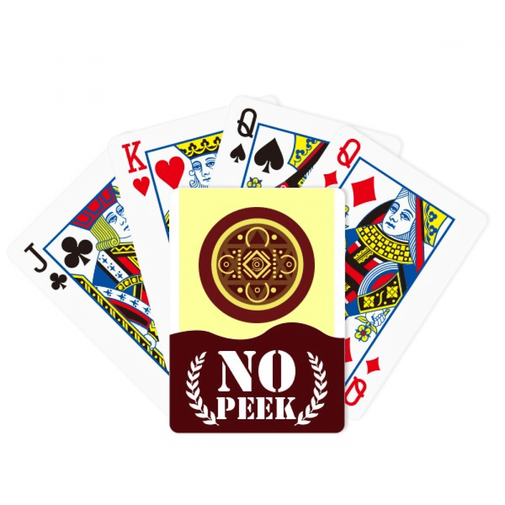Remote Antiquity Mystery Imprinting Peek Poker Playing Card Private Game