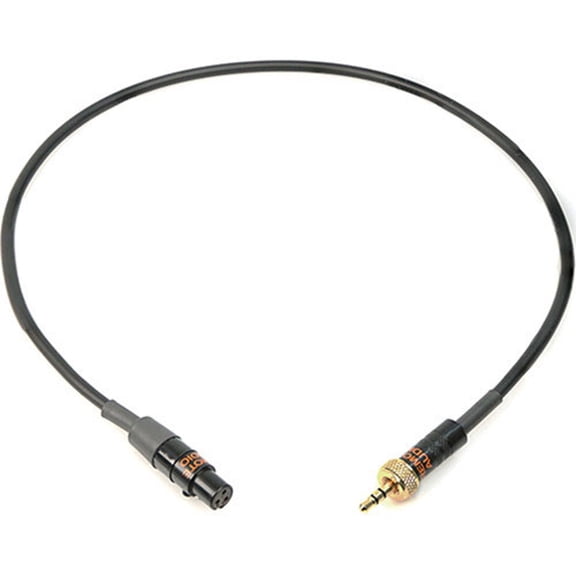 Remote Audio 18" Unbalanced Adapter Cable with TA3F to 3.5mm TRS Locking Plug for Sennheiser Receivers
