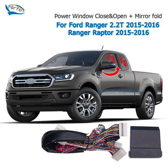 Remote Auto Window Close Open Mirror Fold Kit For Ford Ranger Wildtrak Raptor 2.2T 2015-16