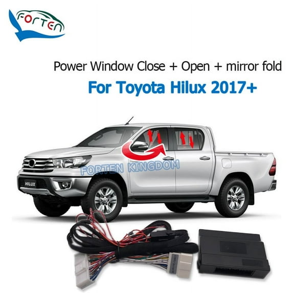 Remote Auto Window Close Open Mirror Fold Kit For Toyota Hilux 2017+
