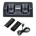 Remote Battery Charger with Power Cord Stable Portable Dual Charging