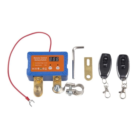 Remote Battery Disconnect Switch 12V/24V 140A Automatic Power Shut Off Switch