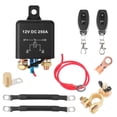 thumbnail image 1 of Remote Battery Disconnect Switch 12V Battery Kill Switch for Car, 200A Upgraded Remote Control Battery Negative Cut Off Switch Anti-Theft Prevent Battery Drain Isolator for Truck, RV 360A Starting, 1 of 7