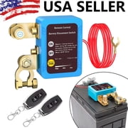 Remote Battery Disconnect Switch Battery Kill Switch 12V 240A, Upgrade Smart Voltage Kill Switch Anti Theft Car Battery Cut Off Switch Remote Battery Kill Switch for Auto RV ATV US