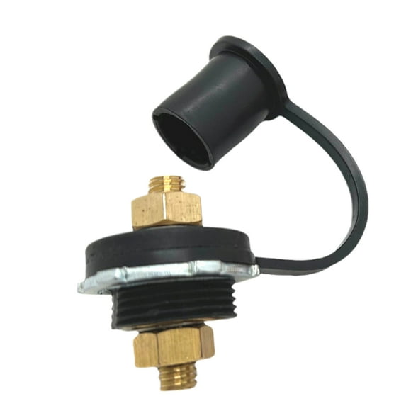 Remote Battery Terminals, 0 8 Inches Remote Battery Stud Jump Post, Battery Bulkhead Connectors with Cover, Versatile Marine Battery Charger Jumper for Car
