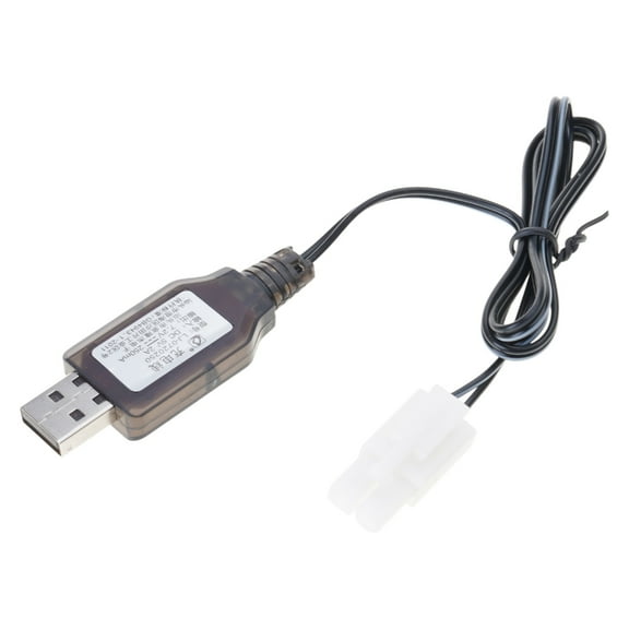 Remote Car 7.2V Battery Charger Cable L6.2-2P USB Power Charging Cable USB Powered with LED Indicators ICProtections