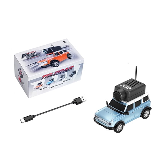 Remote Car with Camera Mini Remote Car Small Rc Car with Camera Remote Toys for Indoor Outdoor Play Light Blue 1 Pack