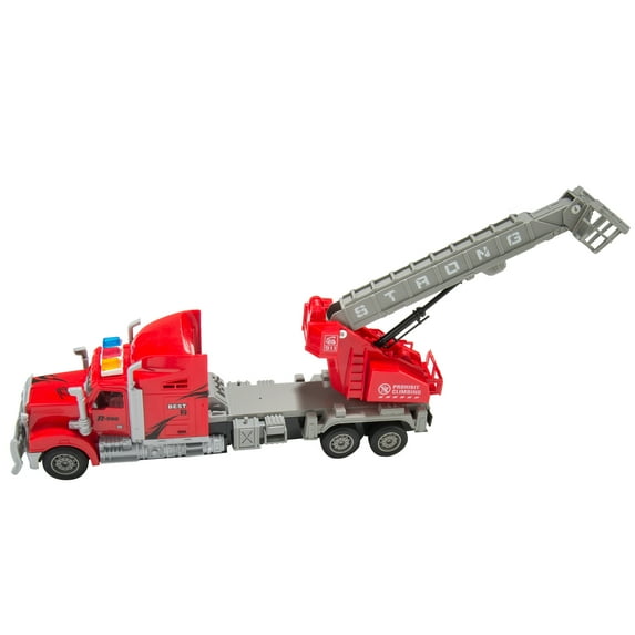 Remote Control 1:15 Scale Big Rig Unisex Truck Featuring Rotating Crane and Basket with several attributes