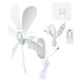 thumbnail image 1 of Remote Control 5V Wall Fan With 8H Timer 4 Speed Detachable Easy Installation, 1 of 16