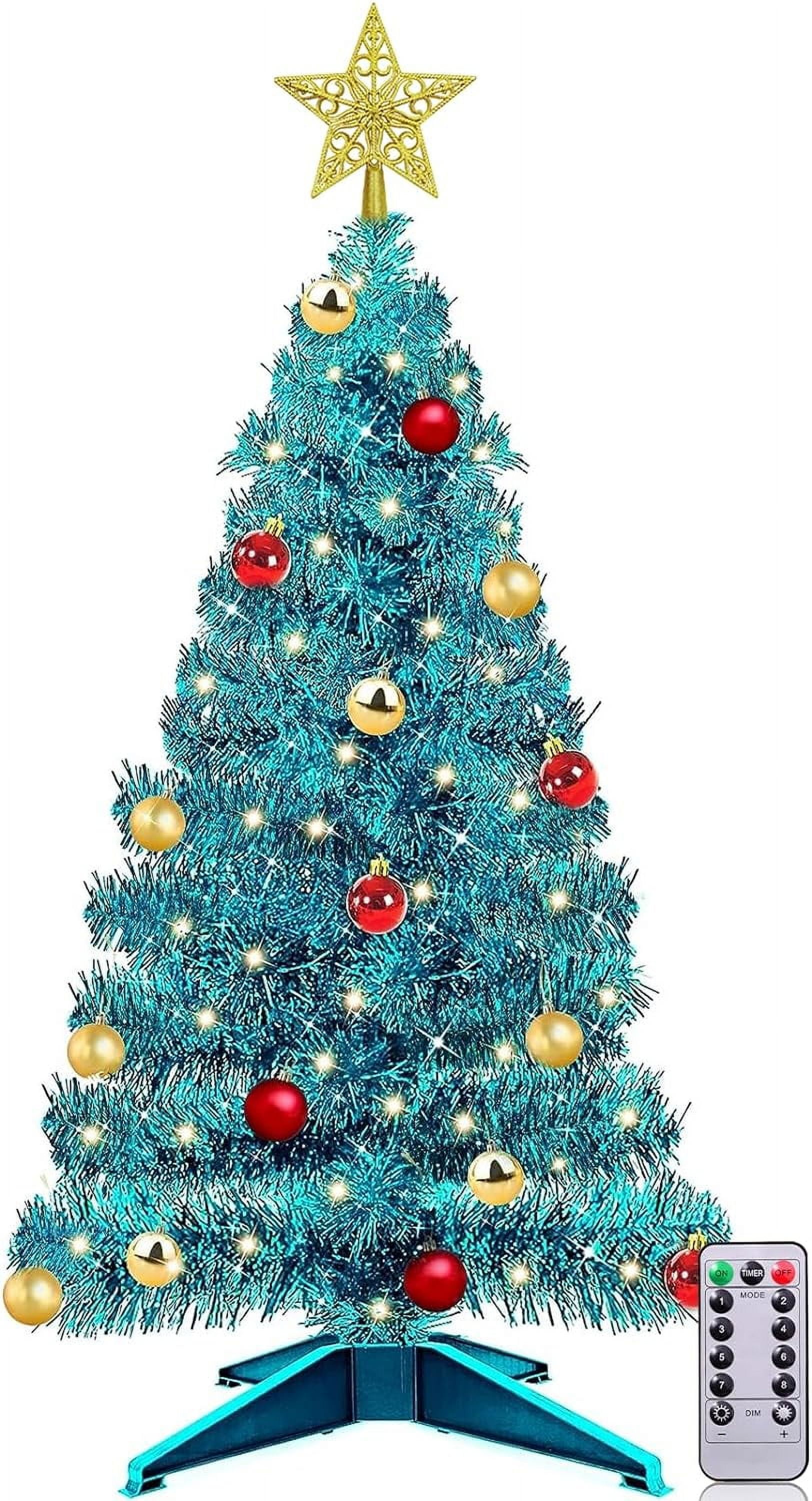 [ Remote Control & 8 Modes ] 3 Ft Christmas Tree with Timer 50 Warm