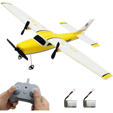 Remote Control Aircraft, RC Fighter Cessna 182, 2CH RC Airplane Ready to Fly for Beginners Kids Adults