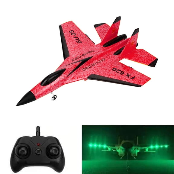 Remote Control Airplane,Gravity Glider,Glider Airplane 2025 Upgrade Glider Remote Control Airplane Trick 4 Rc Glider Aircraft Drone LED,Gravity Glider,Airplanes for Adults,Remote Control(Red)