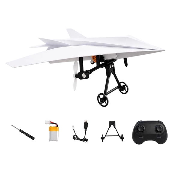Remote Control Airplane, RC Paper Plane Outdoor Electric Glider Toy with 2.4GHz High Speed and Durable Flight Aircraft for Outdoor Activity Use