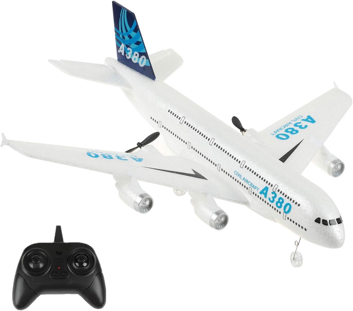 Remote Control RC Airplane Ready to Fly for Beginners, 2.4GHz 2-Channel RC Plane with 6-Axis Gyro, Rechargeable Foam RC Aircraft for Kids and Teens