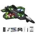 thumbnail image 1 of Remote Control Airplane with 4 Motors – 360° Flip, Dual Speed Modes, LED Lights, Modular Battery, RC Plane Toy for Age 6+, 1 of 7