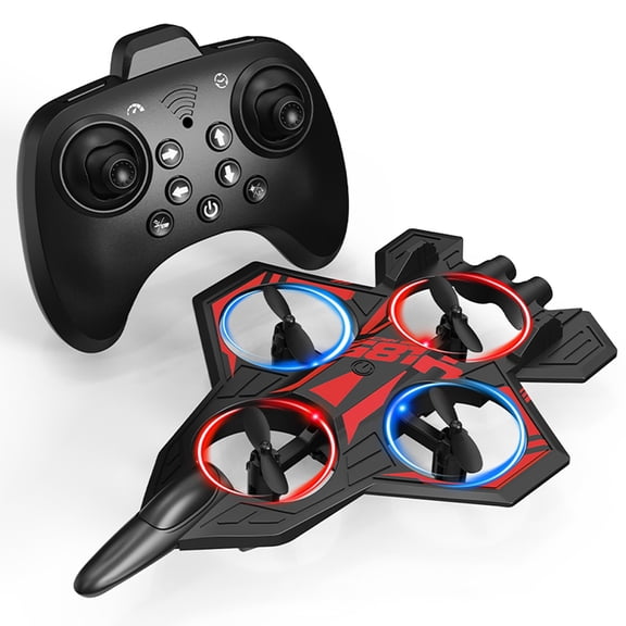 Remote Control Airplanes, RC Planes for Adults, Airplane Fighter Jet with Light, 360° Flip, Stunt Roll, Beginners Gifts